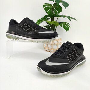 Nike Women’s  Lunar Control Black Leather Vapor Golf Shoes Size 7 US